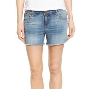 KUT from the Kloth ‘Gidget’ Denim Cutoff Shorts Size 12